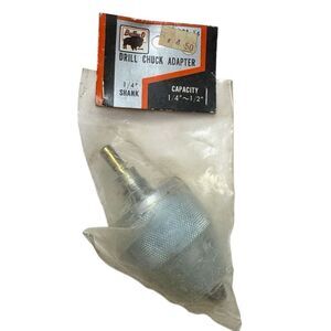 BuffalO Drill Chuck Adapter 1/4” to 1/2”  - 1/3” Shank - New